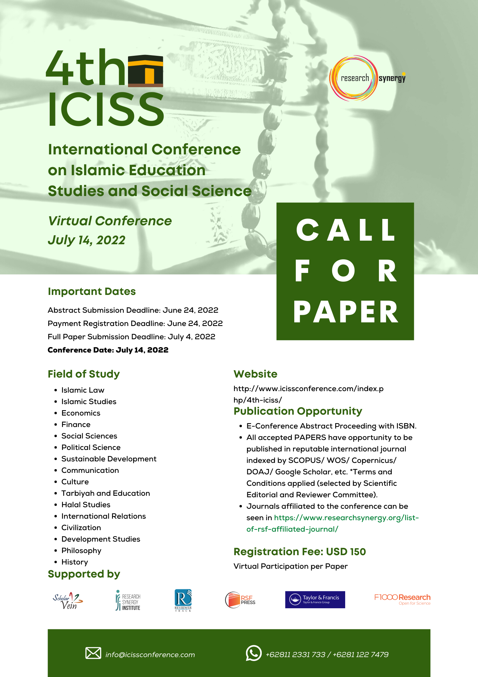 4TH ICISS - poster conference 2